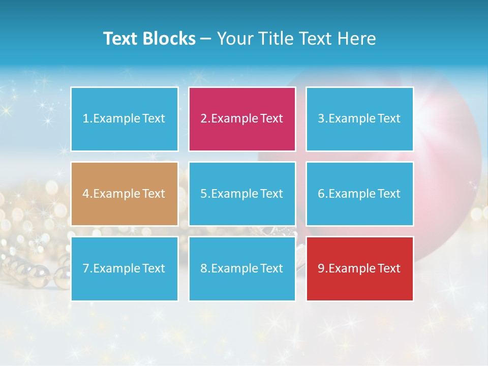 Holiday Ornaments Toys PowerPoint Template
