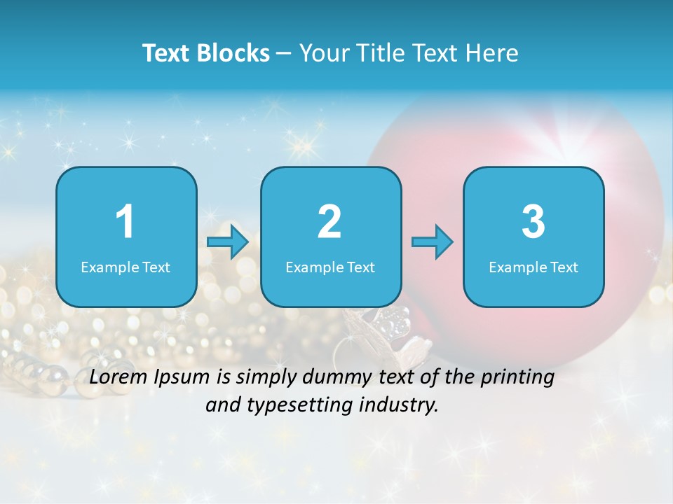 Holiday Ornaments Toys PowerPoint Template