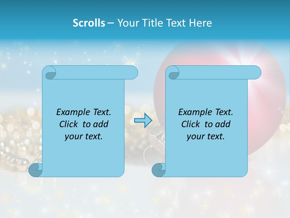 Holiday Ornaments Toys PowerPoint Template