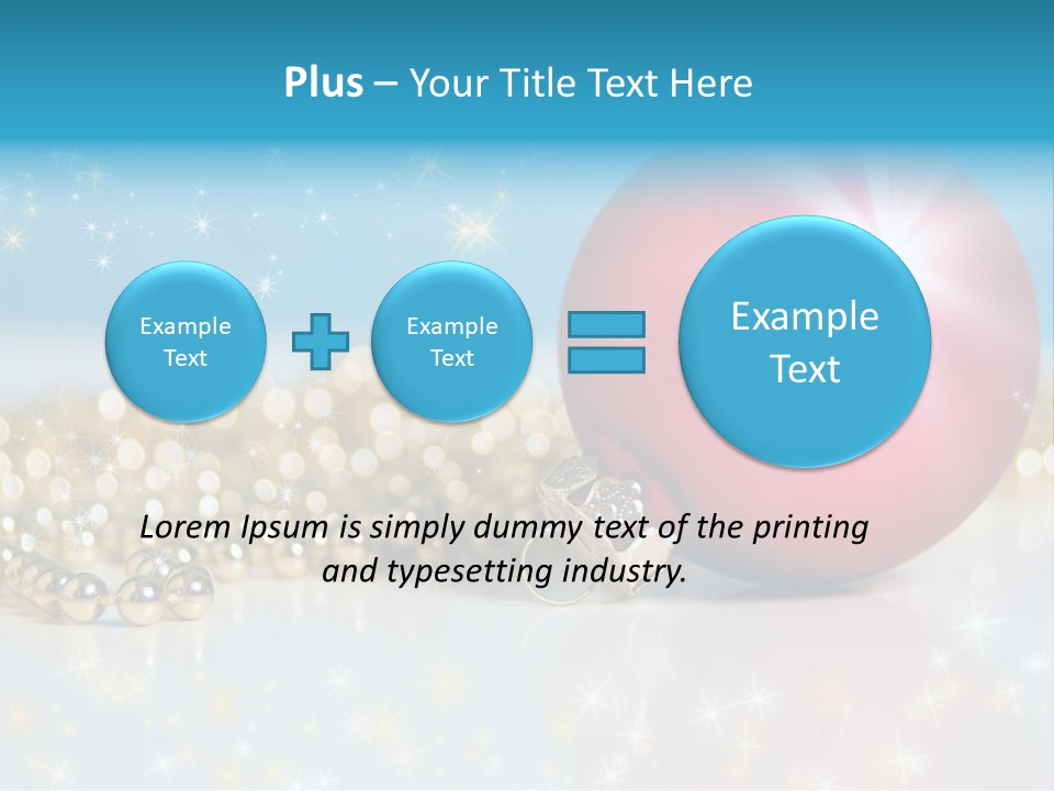 Holiday Ornaments Toys PowerPoint Template
