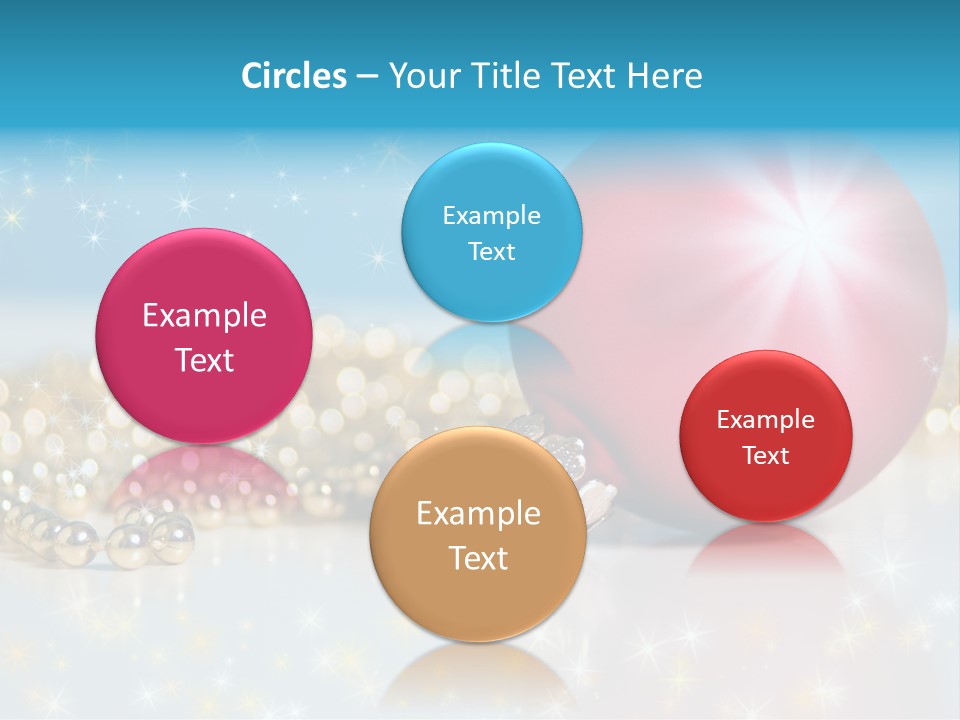 Holiday Ornaments Toys PowerPoint Template