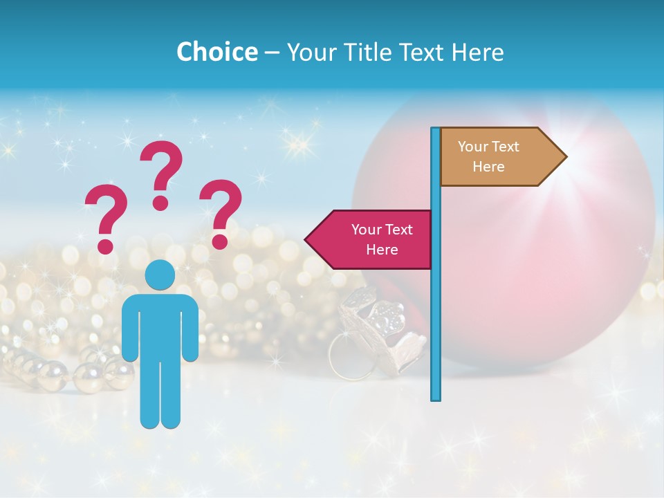 Holiday Ornaments Toys PowerPoint Template