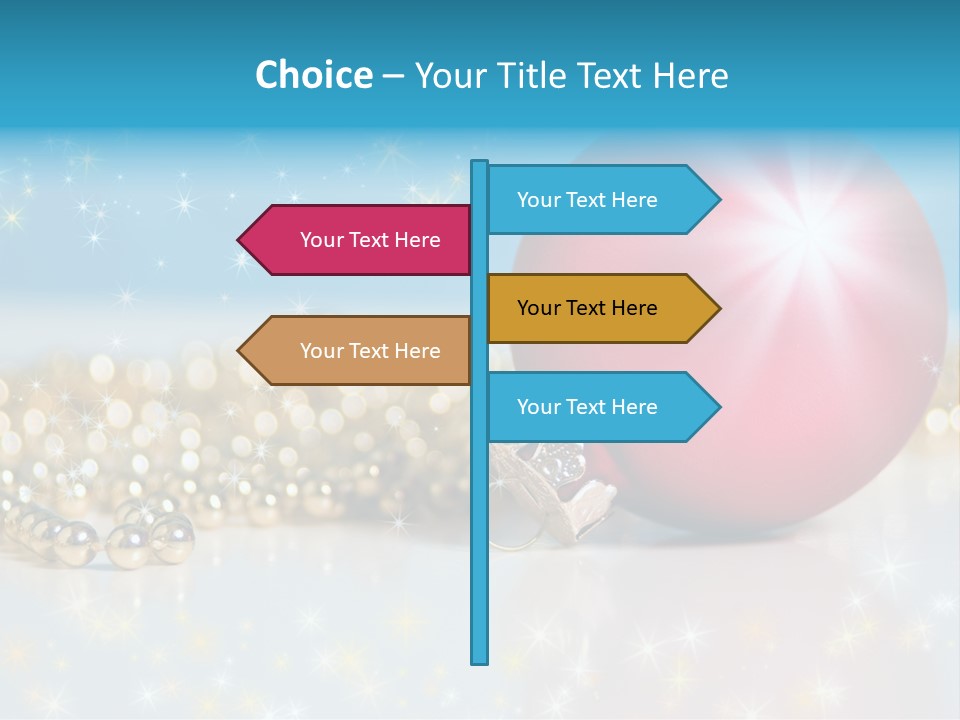 Holiday Ornaments Toys PowerPoint Template