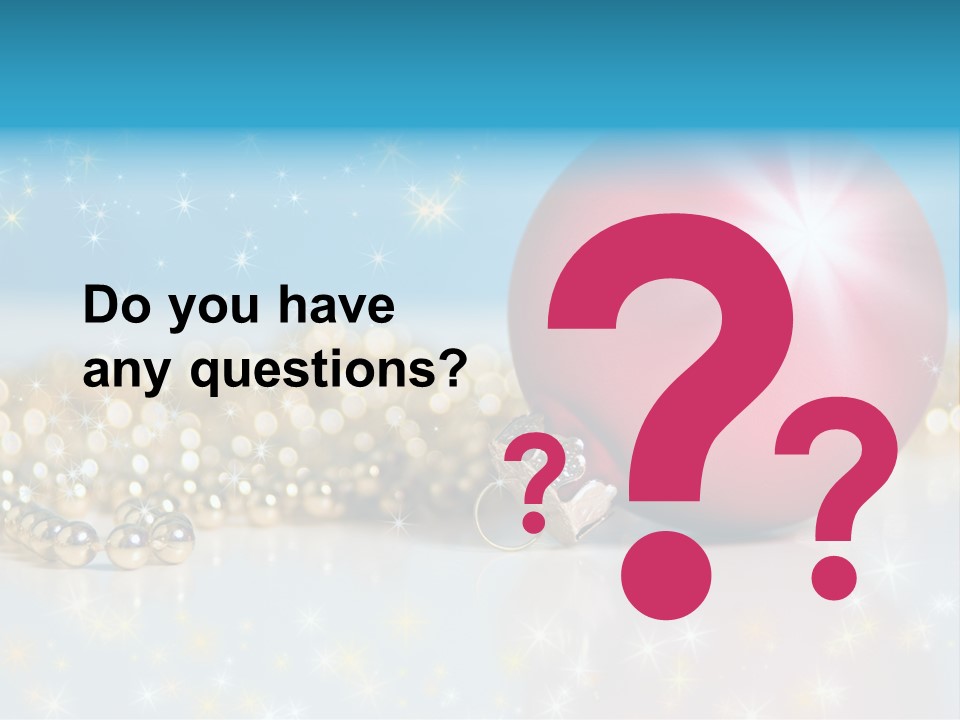 Holiday Ornaments Toys PowerPoint Template