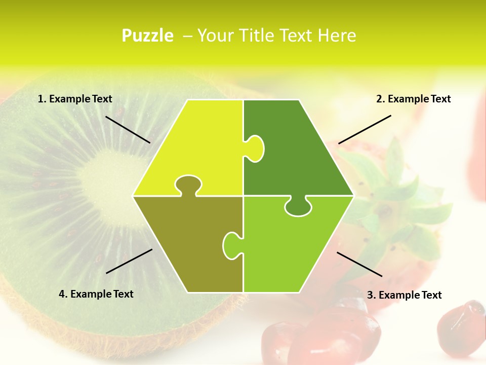 Glass Kiwi Background PowerPoint Template