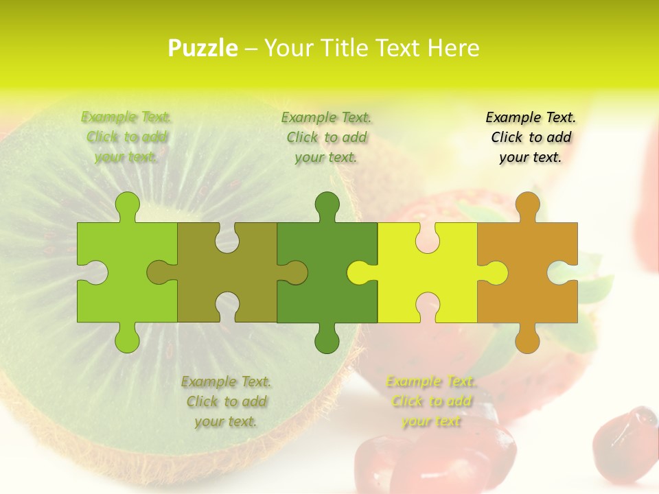 Glass Kiwi Background PowerPoint Template