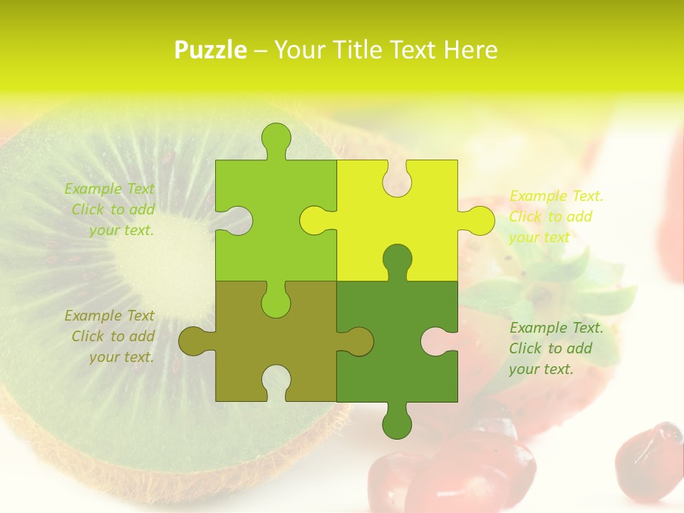 Glass Kiwi Background PowerPoint Template