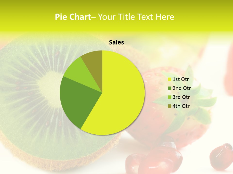 Glass Kiwi Background PowerPoint Template