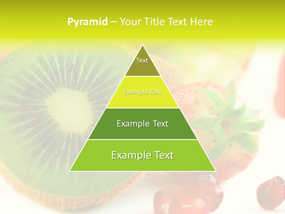 Glass Kiwi Background PowerPoint Template