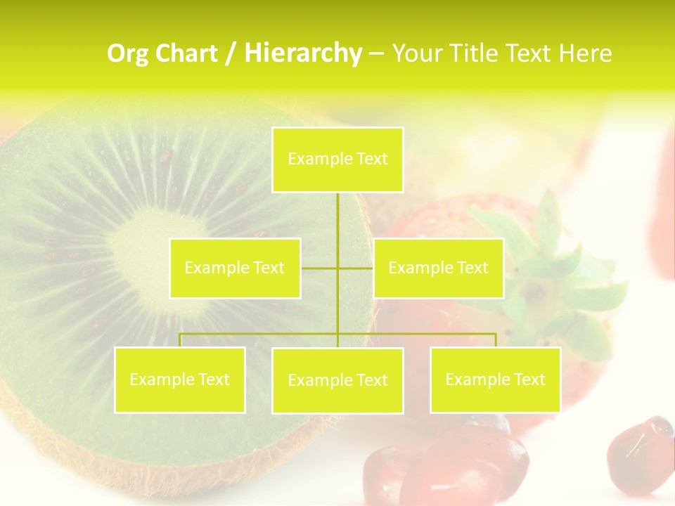 Glass Kiwi Background PowerPoint Template