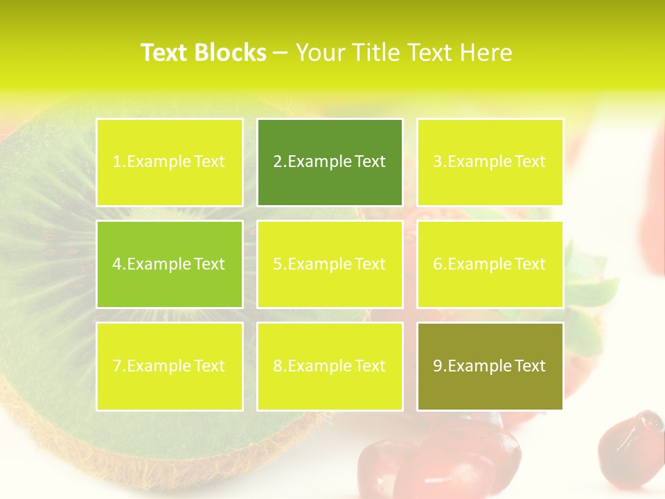 Glass Kiwi Background PowerPoint Template