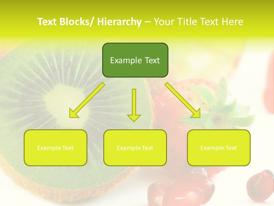 Glass Kiwi Background PowerPoint Template