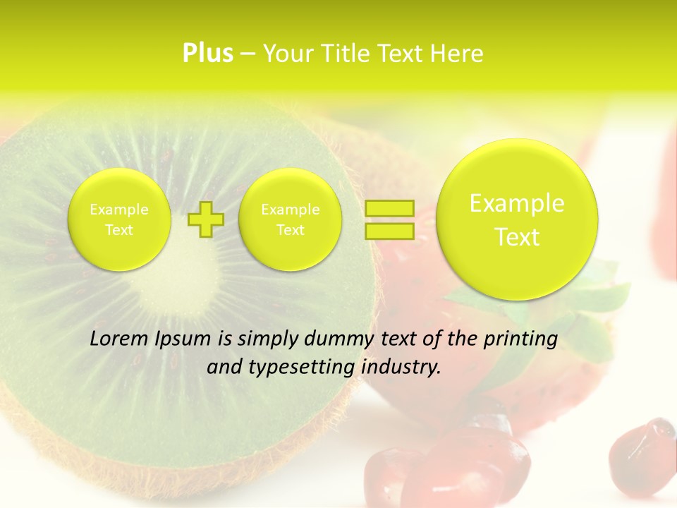 Glass Kiwi Background PowerPoint Template