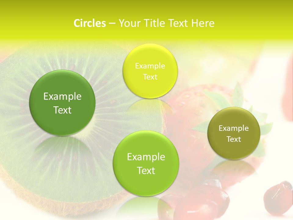 Glass Kiwi Background PowerPoint Template