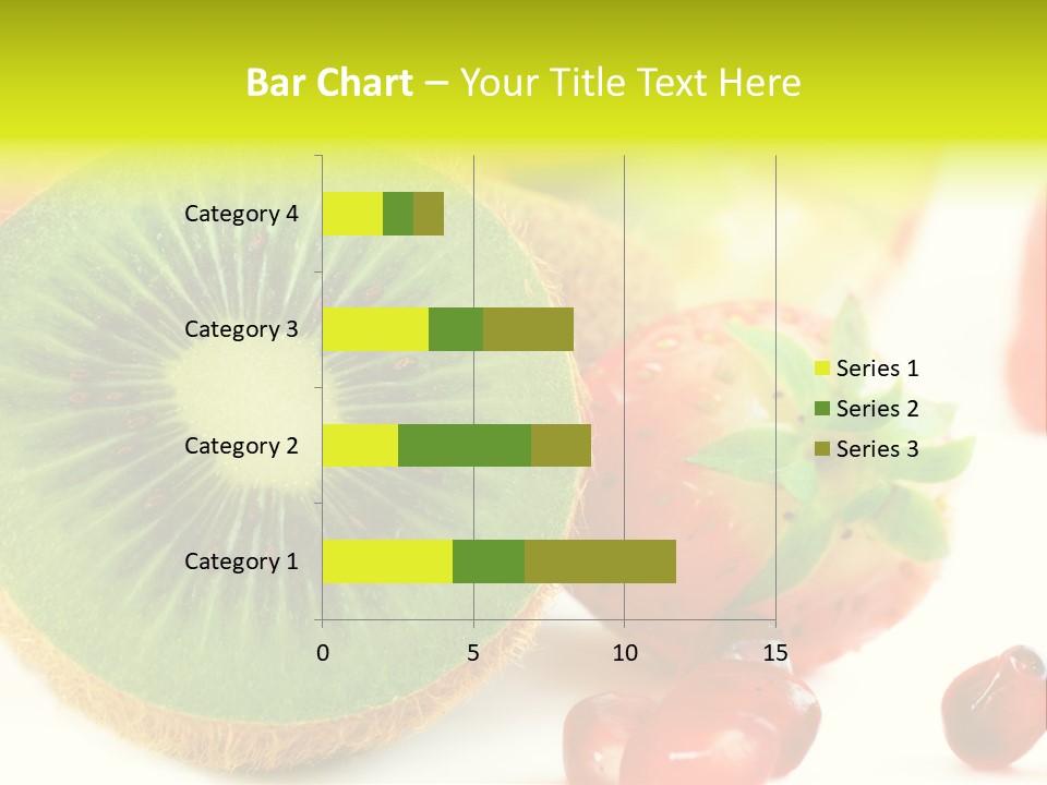 Glass Kiwi Background PowerPoint Template