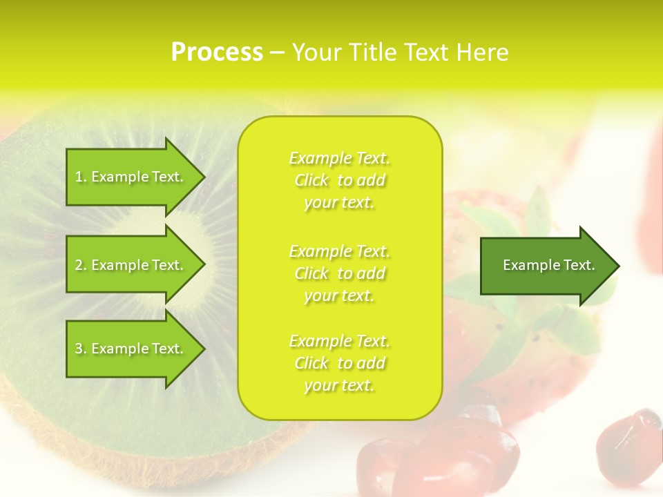 Glass Kiwi Background PowerPoint Template
