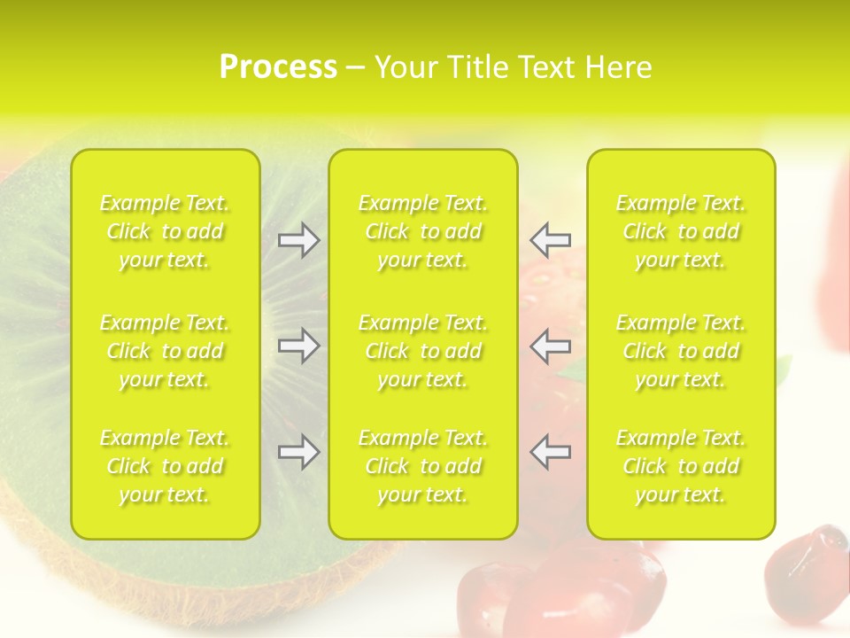 Glass Kiwi Background PowerPoint Template