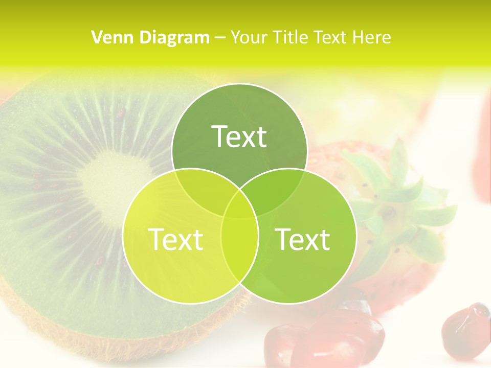 Glass Kiwi Background PowerPoint Template