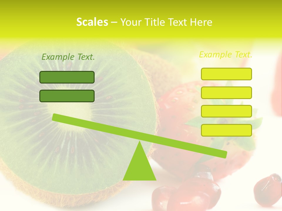 Glass Kiwi Background PowerPoint Template