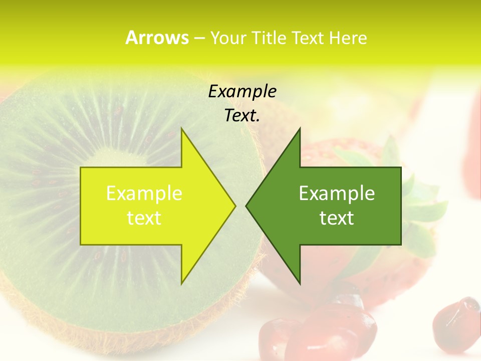 Glass Kiwi Background PowerPoint Template