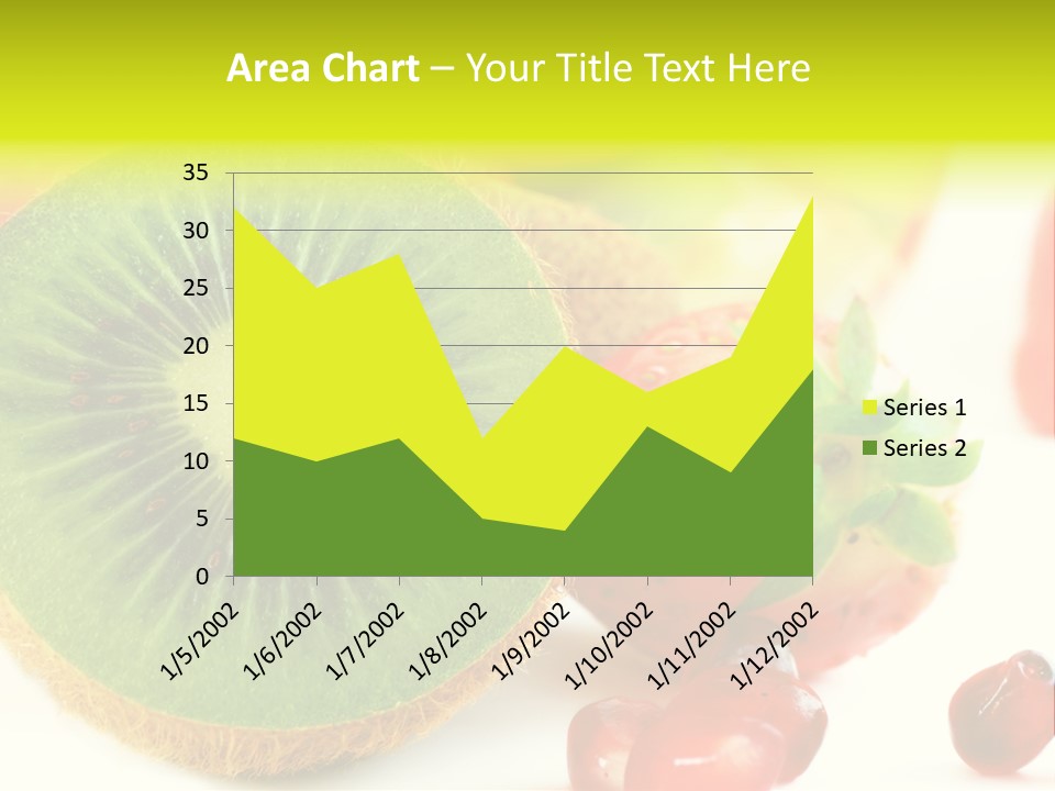Glass Kiwi Background PowerPoint Template