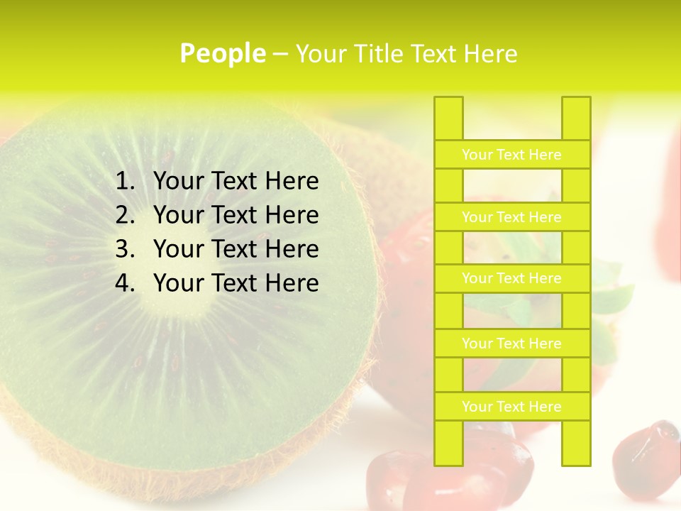 Glass Kiwi Background PowerPoint Template