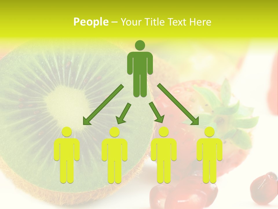 Glass Kiwi Background PowerPoint Template