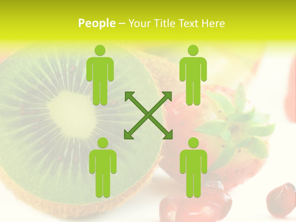 Glass Kiwi Background PowerPoint Template