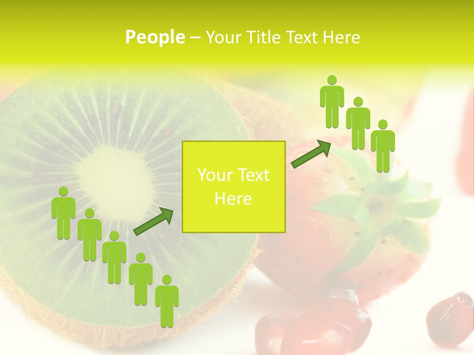 Glass Kiwi Background PowerPoint Template