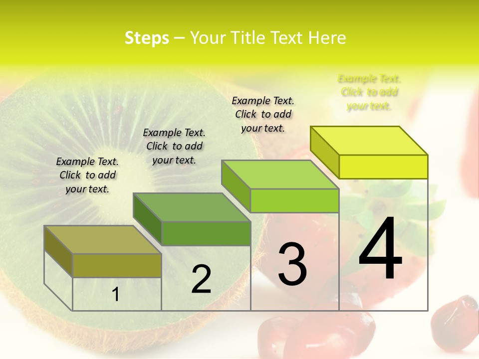 Glass Kiwi Background PowerPoint Template