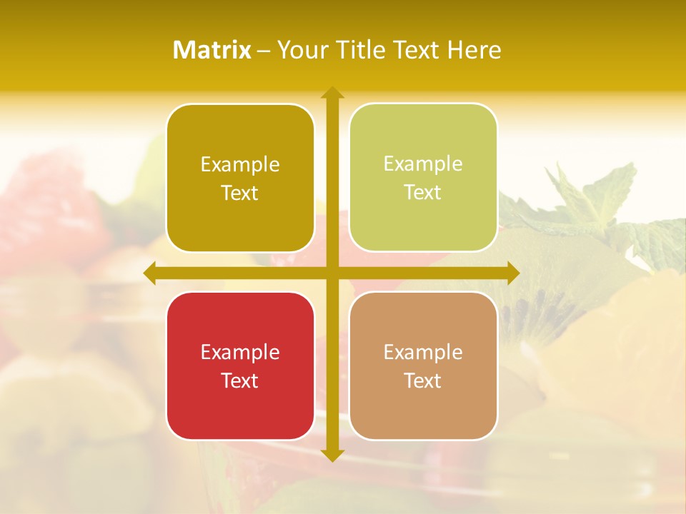 Orange Calorie Closeup PowerPoint Template