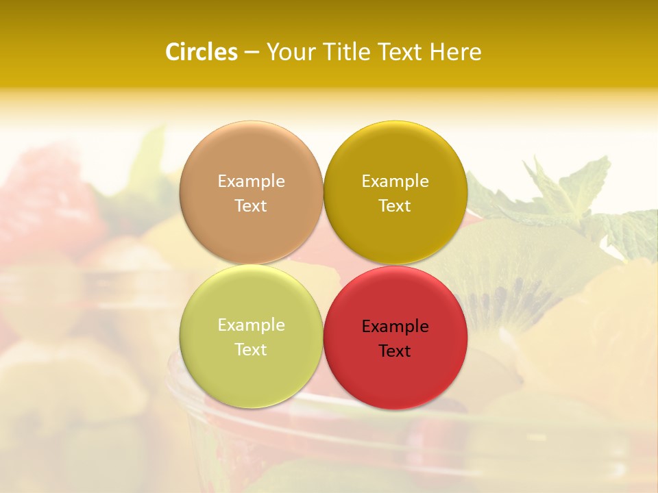 Orange Calorie Closeup PowerPoint Template