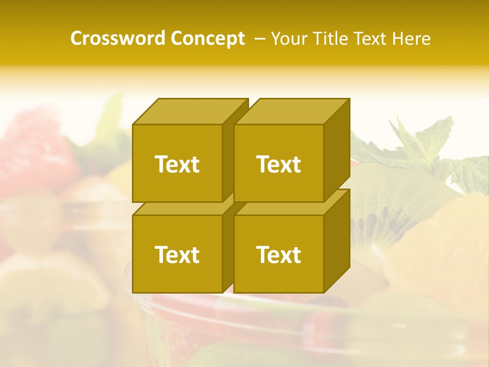 Orange Calorie Closeup PowerPoint Template