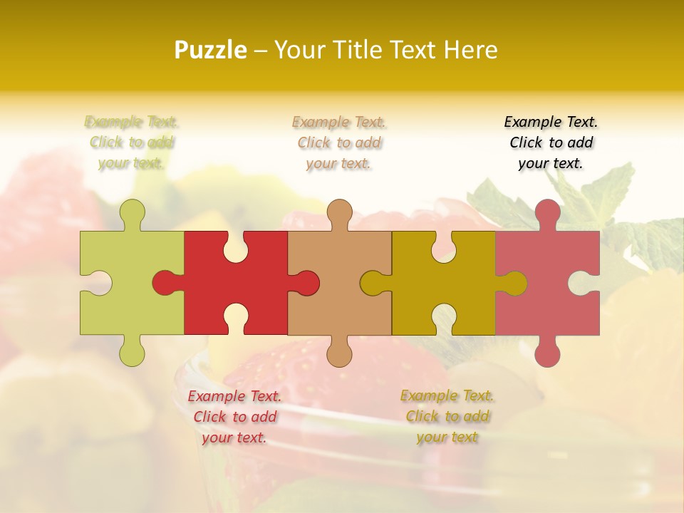 Orange Calorie Closeup PowerPoint Template