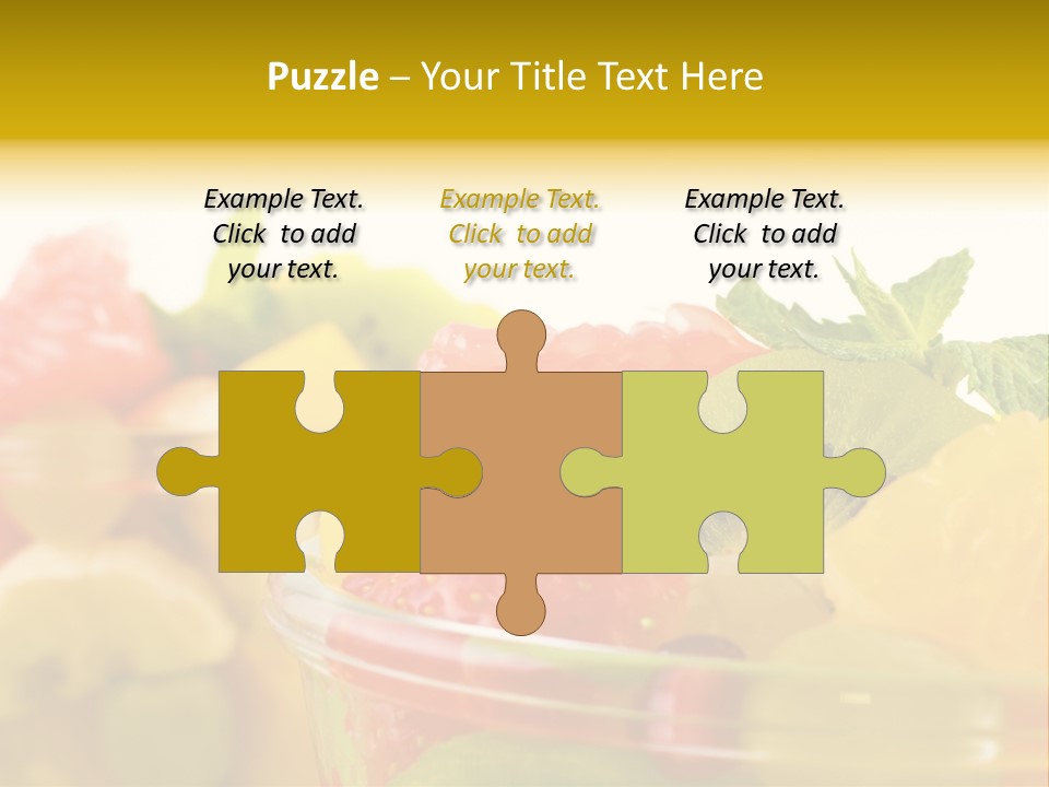 Orange Calorie Closeup PowerPoint Template