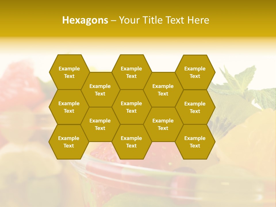 Orange Calorie Closeup PowerPoint Template