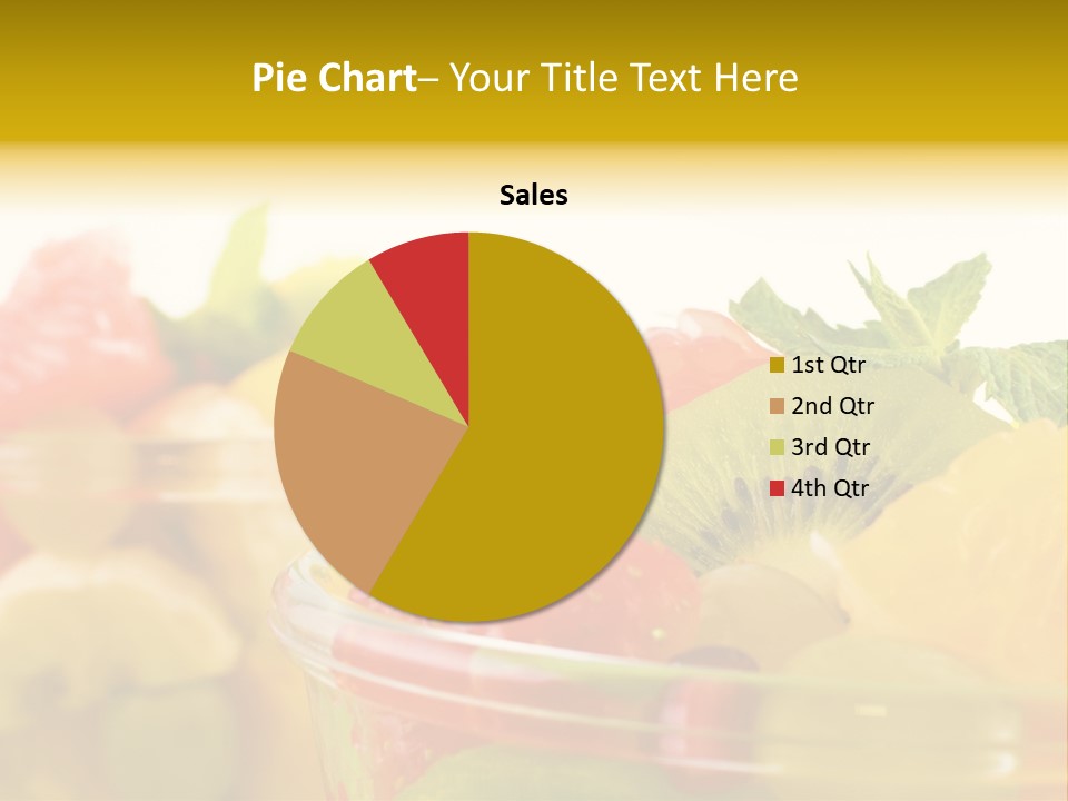 Orange Calorie Closeup PowerPoint Template