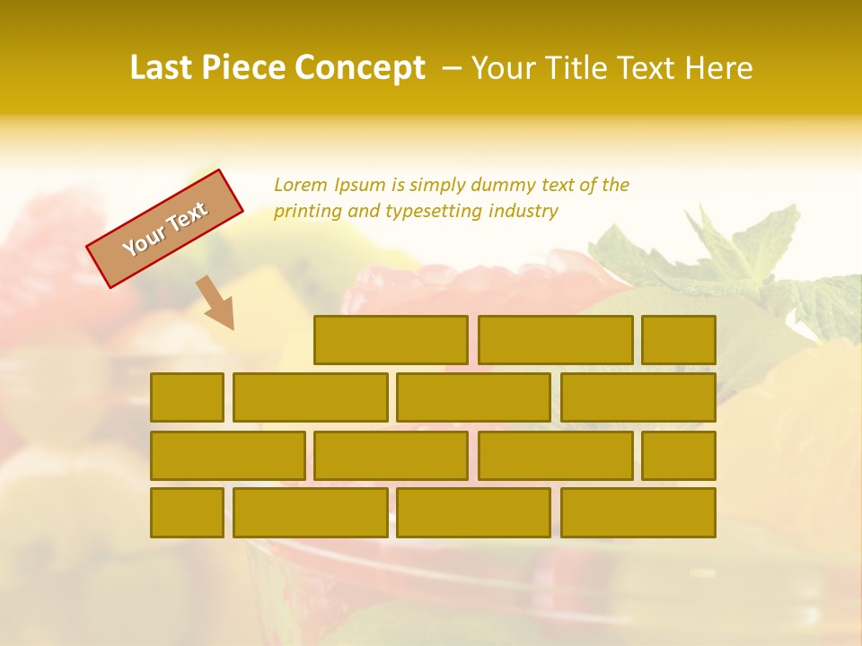 Orange Calorie Closeup PowerPoint Template