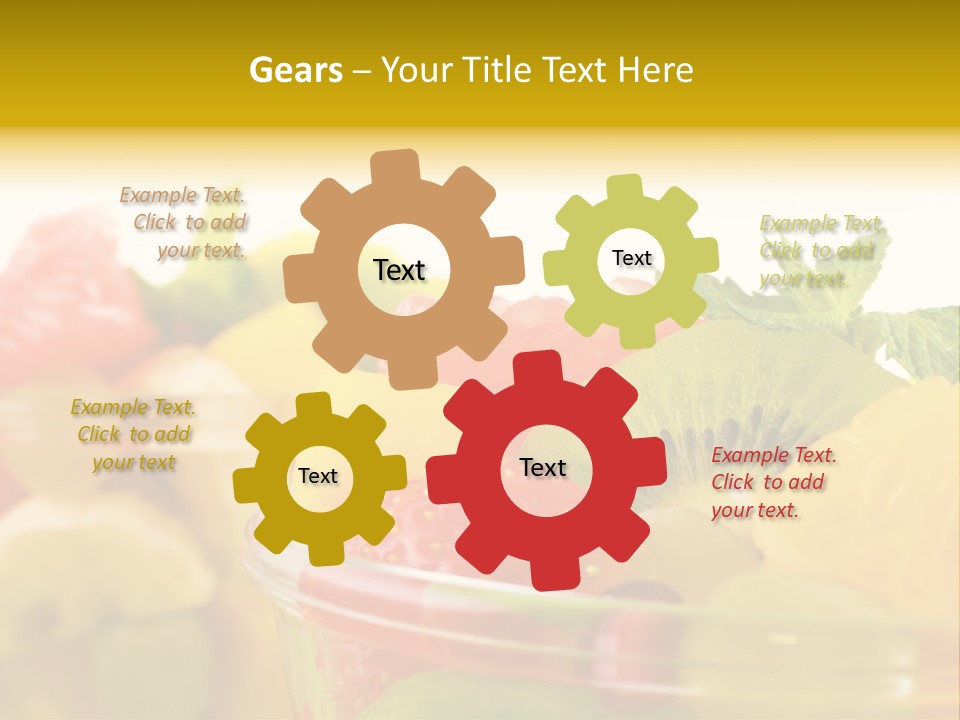 Orange Calorie Closeup PowerPoint Template