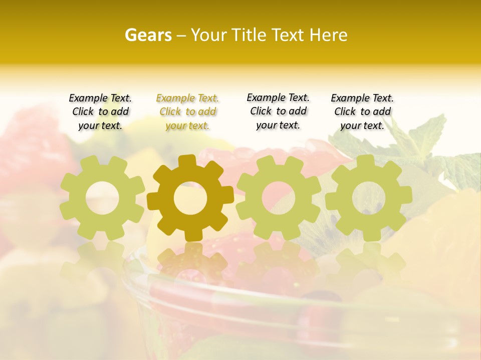 Orange Calorie Closeup PowerPoint Template