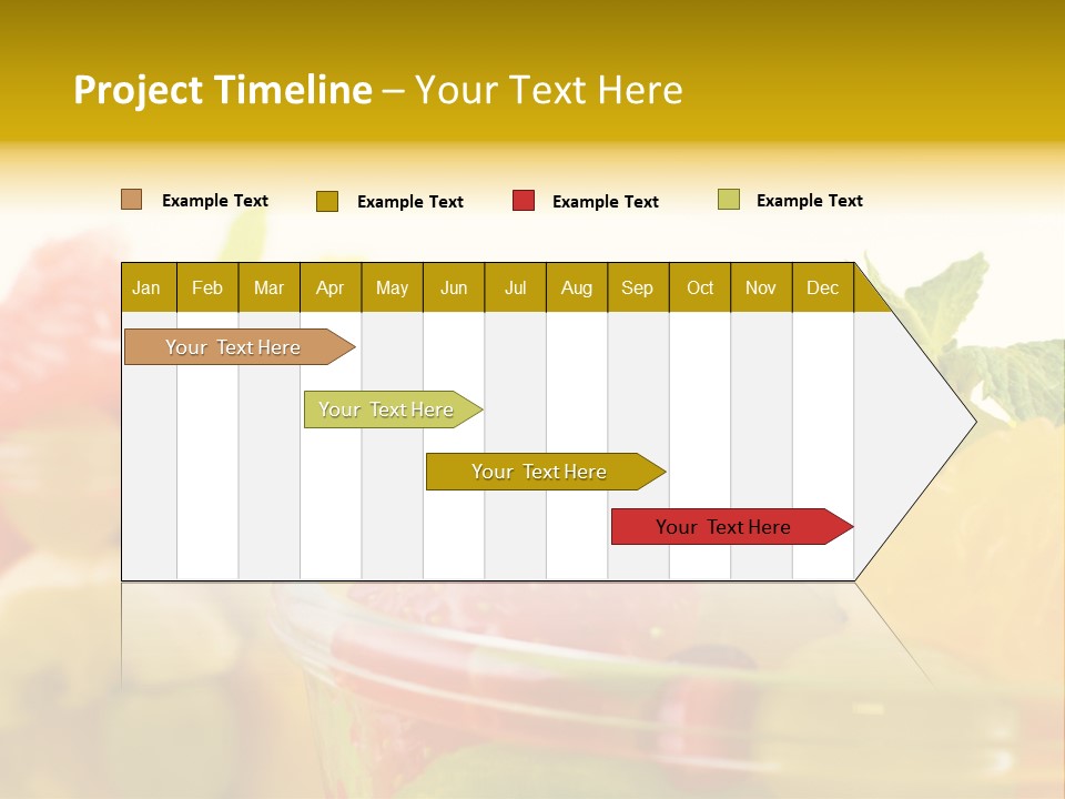 Orange Calorie Closeup PowerPoint Template