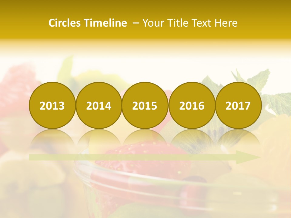 Orange Calorie Closeup PowerPoint Template