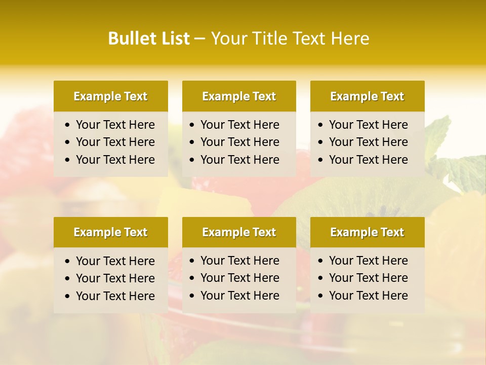 Orange Calorie Closeup PowerPoint Template