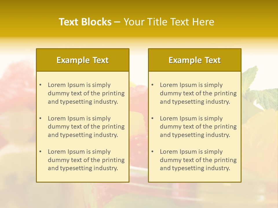 Orange Calorie Closeup PowerPoint Template