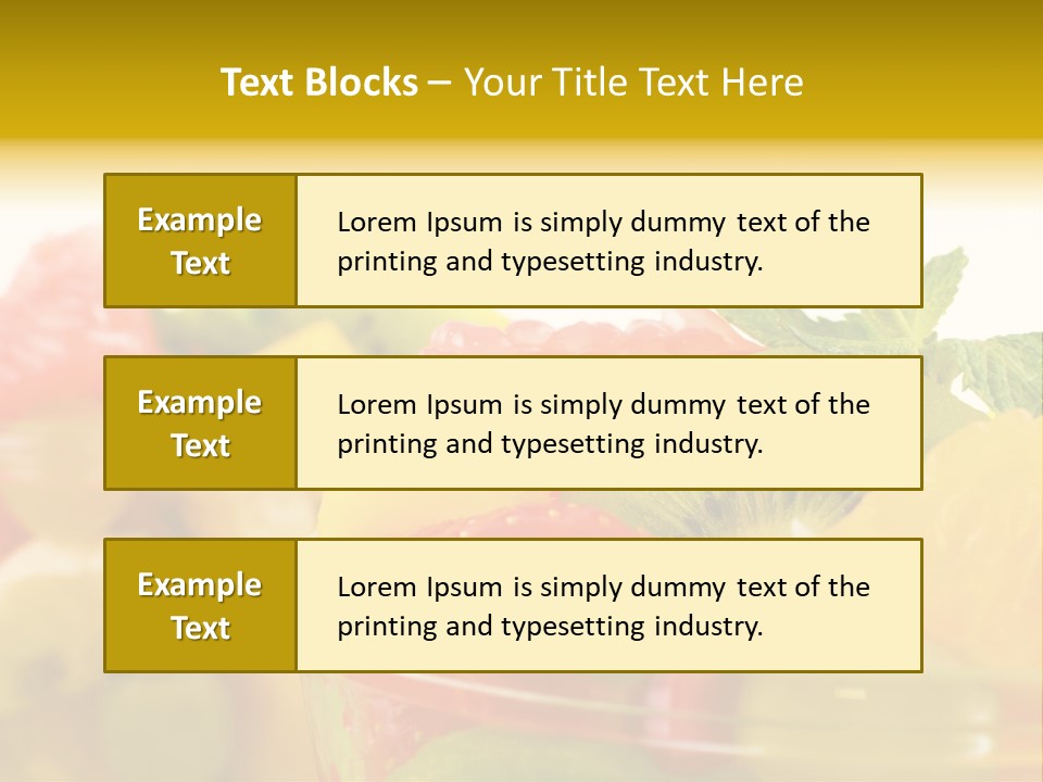 Orange Calorie Closeup PowerPoint Template