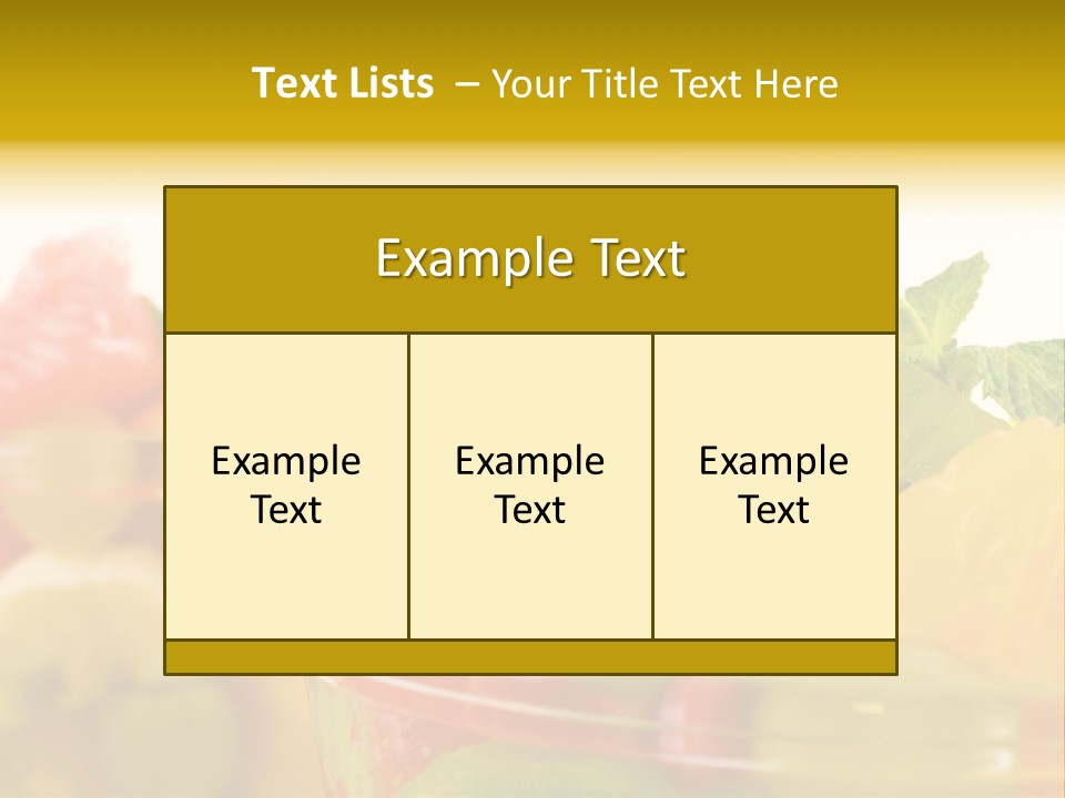 Orange Calorie Closeup PowerPoint Template