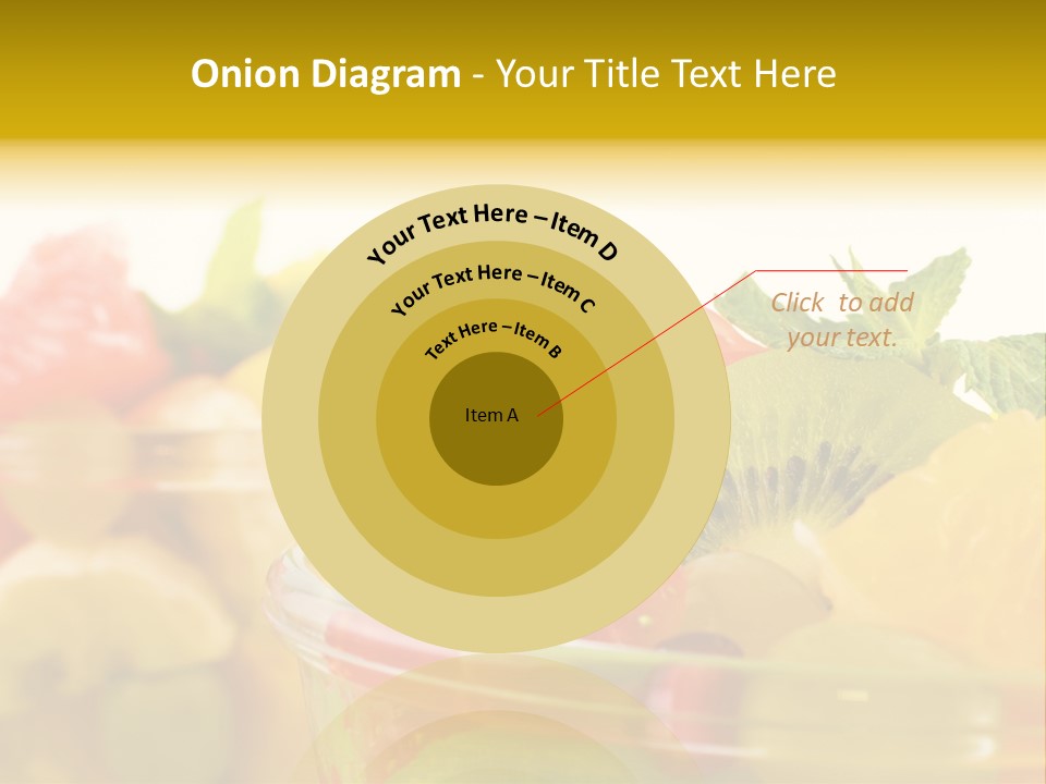 Orange Calorie Closeup PowerPoint Template