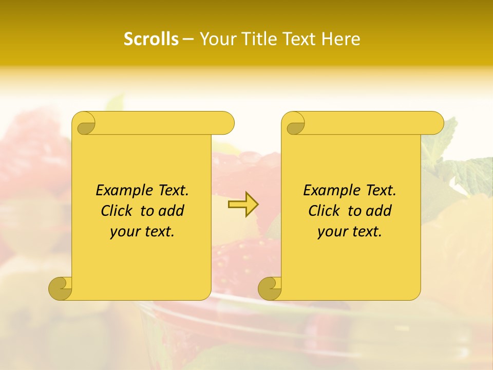 Orange Calorie Closeup PowerPoint Template