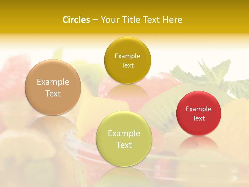 Orange Calorie Closeup PowerPoint Template