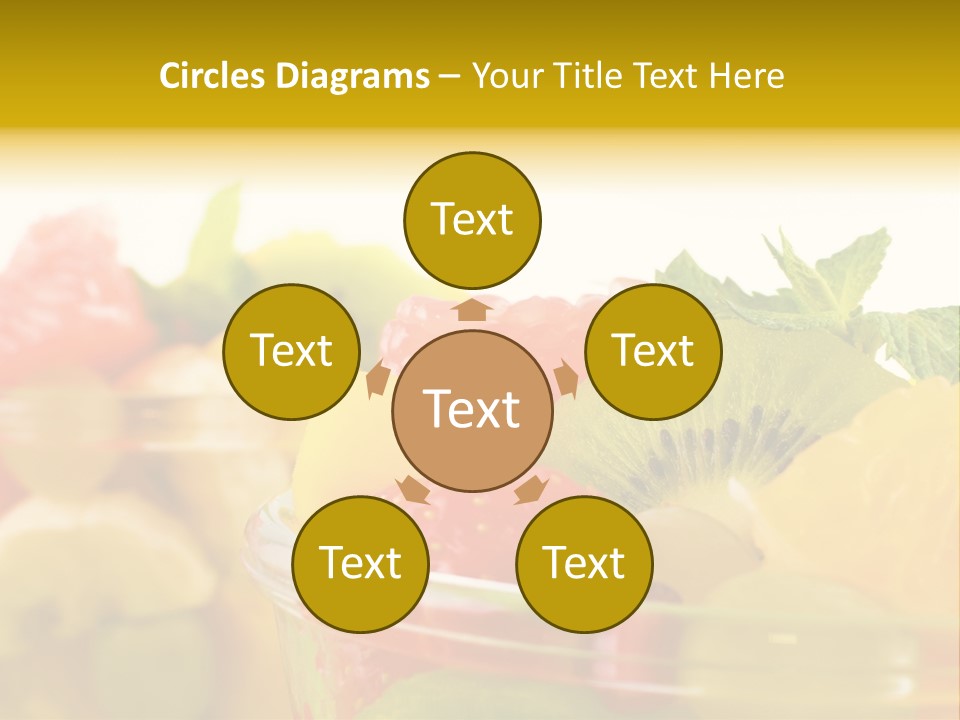 Orange Calorie Closeup PowerPoint Template